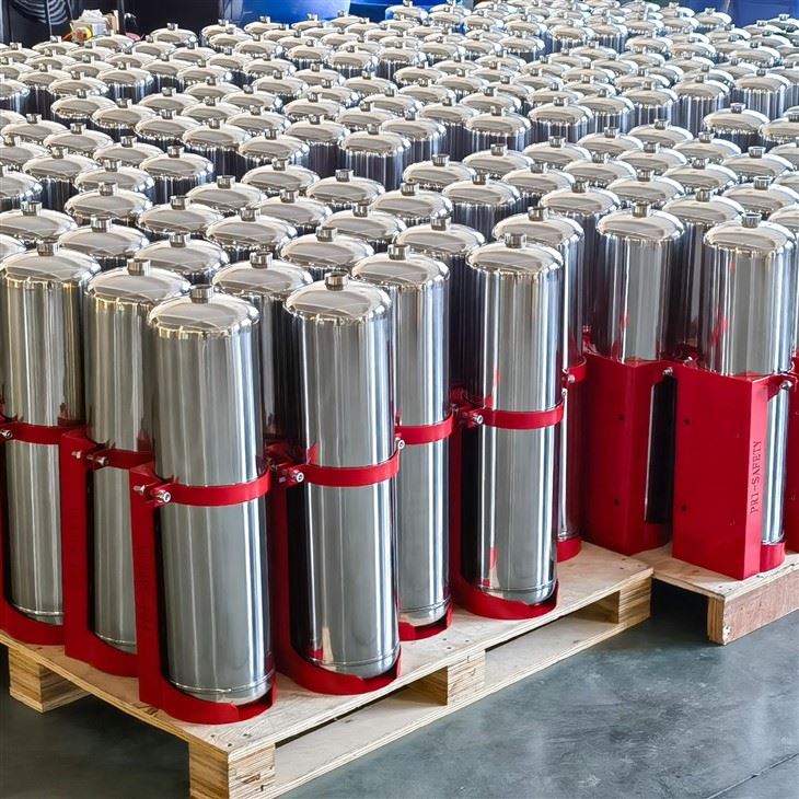 Data Center Lithium Battery Fire Extinguisher Stainless Steel Coldfire UPS Battery Room Protection suppliers